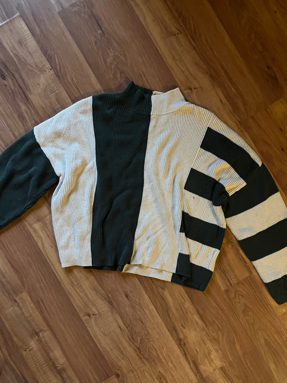 Blu Pepper Black and Cream Striped Kids Joggers